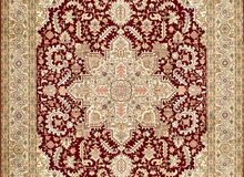 Heriz Maroon Gold
